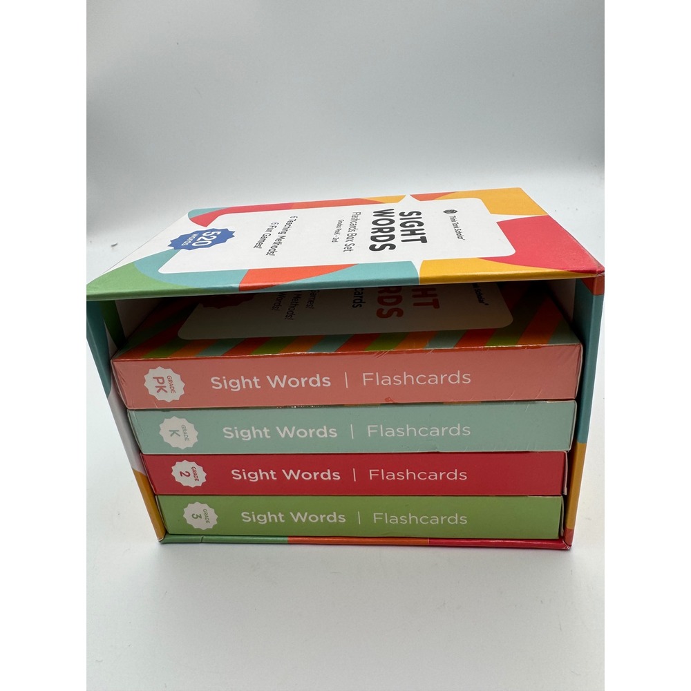 Think Tank Scholar Sight Words Flashcards Box Set 520 Words Grades PreK to 3rd
